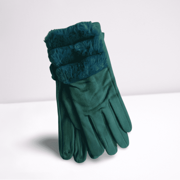 Guantes de invierno ERYNA color verde botella Guantes de invierno ERYNA color verde botella