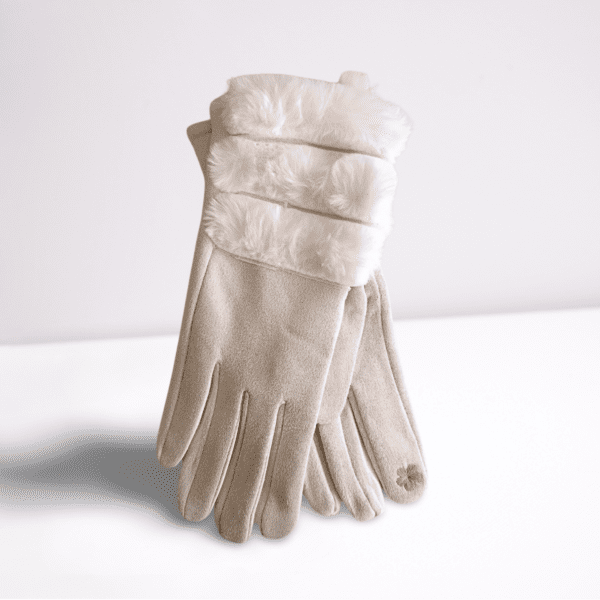 Guantes de invierno ERYNA color blanco roto Guantes de invierno ERYNA color blanco roto