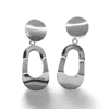 pendientes largos geométricos ERYNA plata