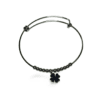 Pulsera ERYNA plateada de acero inoxidable con trébol