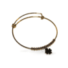 Pulsera ERYNA dorada de acero inoxidable con trébol