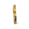 Pulsera rígida ERYNA de acero inoxidable dorado con circonitas
