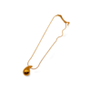 collar ERYNA gota dorado acero inoxidable vista completa