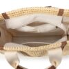 interior bolso rafia mac&noa beige con compartimentos