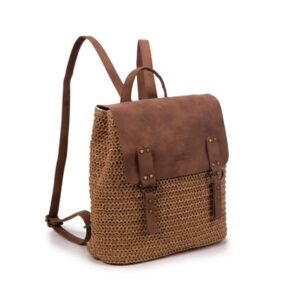 Mochila rafia MAC&NOA lateral