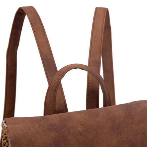 Detalle asas mochila rafia