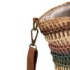 detalle correa bandolera bolso rafia multicolor mac&noa