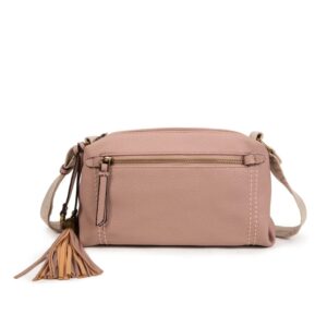 Bolso bandolera MAC&NOA rosa vista frontal