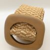 Cinturon mujer marron beige trenzado boho