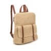 Mochila de rafia MAC&NOA vista lateral