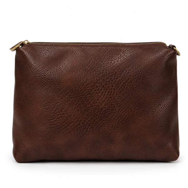 Bolso MAC&NOA MDX260343 - detalle del bolso interior Bolso interior marrón con cremallera del conjunto MAC&NOA MDX260343
