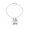 Collar Cola de Sirena de Acero Inoxidable Plateado - ERYNA Collar cola de sirena en acero inoxidable plateado con colgante de concha de nácar y estrella de mar