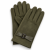 Guantes Mujer Talla Única con Hebilla Verde Oliva ERYNA Guantes de mujer talla única con hebilla color verde oliva ERYNA