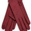 Guantes Mujer con Botón de Perla Rojo | ERYNA Guantes Mujer con Botón de Perla | ERYNA