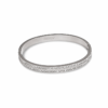 Pulsera rígida ERYNA plateada con doble fila de circonitas Pulsera ERYNA rígida plateada de acero inoxidable con doble fila de circonitas