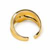 Anillo ERYNA corazón minimalista dorado de acero inoxidable - vista posterior Vista posterior del anillo ERYNA corazón minimalista dorado ajustable de acero inoxidable