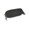 Base ovalada del bolso de ante gris con flecos