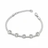 Pulsera de acero inoxidable árbol de la vida - PLATEADO