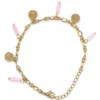 Pulsera ERYNA ÁRBOL DE LA VIDA Y TUBOS DE CRISTAL - ROSA