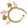 Pulsera ERYNA CHARMS MARINOS DORADO & COLOR - ROSA Pulsera ERYNA CHARMS MARINOS DORADO & COLOR - ROSA