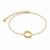 Pulsera círculo de acero ERYNA dorada y plateada - DORADO Pulsera círculo de acero ERYNA dorada y plateada - DORADO