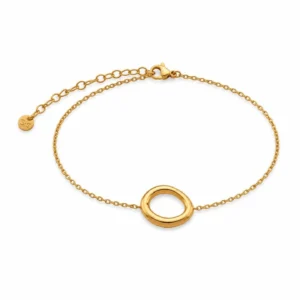 Pulsera círculo de acero ERYNA dorada y plateada - DORADO