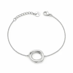 Pulsera círculo de acero ERYNA dorada y plateada - PLATEADO