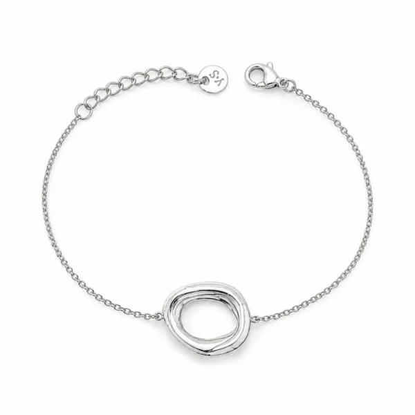 Pulsera círculo de acero ERYNA dorada y plateada - PLATEADO Pulsera círculo de acero ERYNA dorada y plateada - PLATEADO