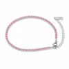 Pulsera ERYNA tenis circonitas verde o rosa - ROSA Pulsera ERYNA tenis circonitas verde o rosa - ROSA