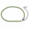 Pulsera ERYNA tenis circonitas verde o rosa - VERDE Pulsera ERYNA tenis circonitas verde o rosa - VERDE
