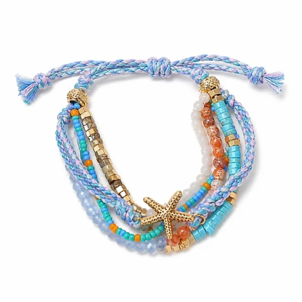 Pulsera MULTICOLOR CRISTAL Y PIEDRA ERYNA - AZUL Pulsera MULTICOLOR CRISTAL Y PIEDRA ERYNA - AZUL